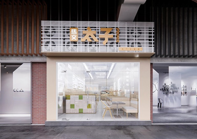 嘉興快餐店裝修設計案例效果圖