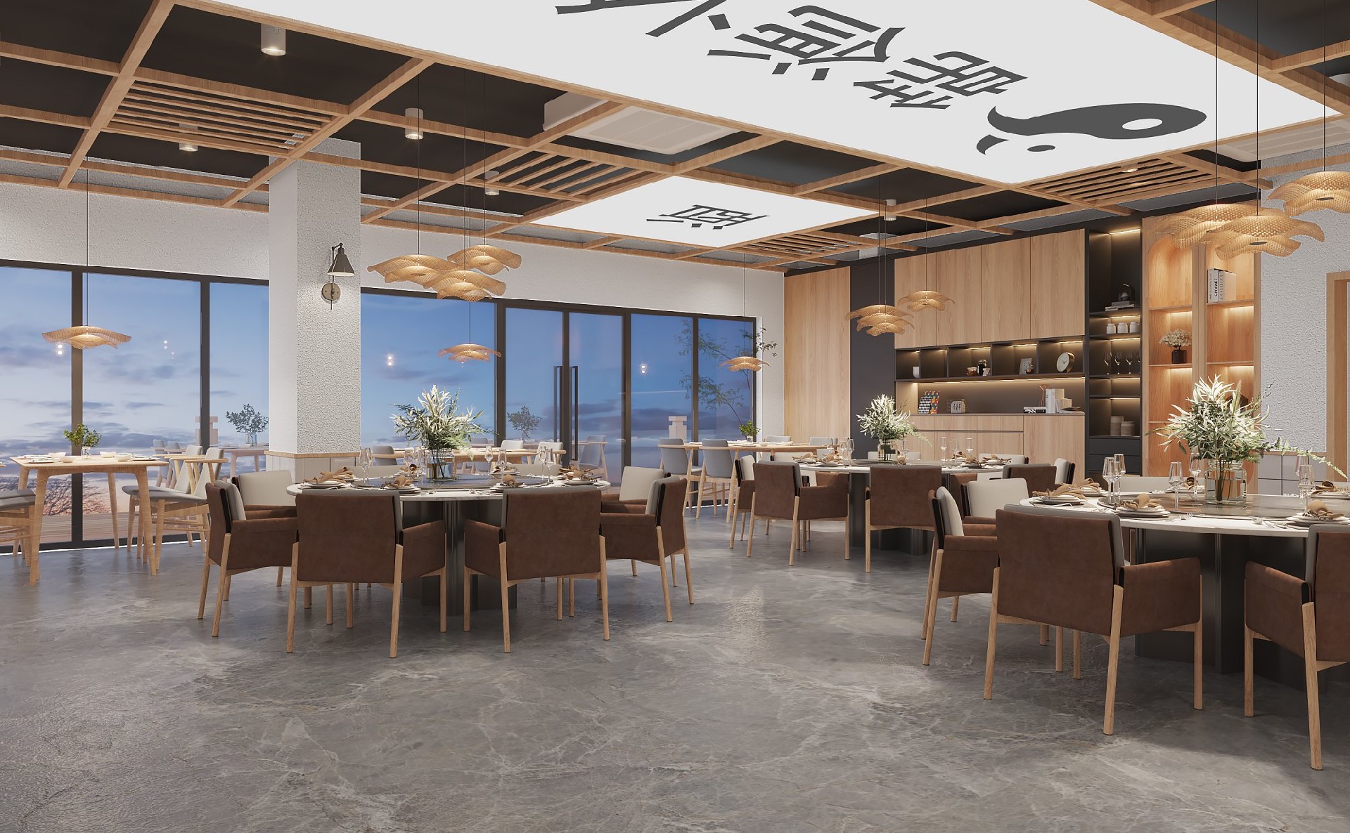 中式民宿酒店裝修設計案例效果圖