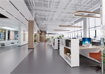杭州桐廬廠房辦公室設(shè)計裝修效果圖